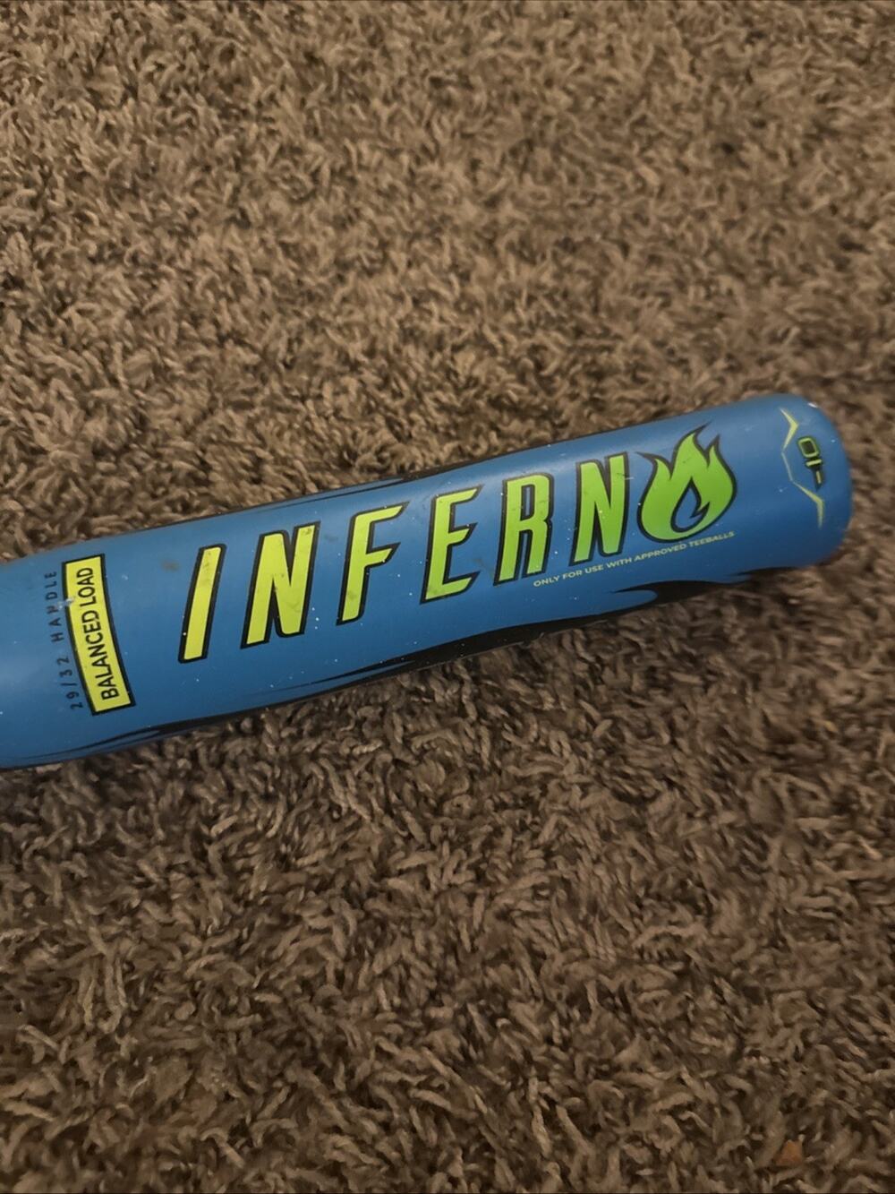 Franklin Inferno Blue 15 Oz / 25 In 2”Aluminum Tee Ball Bat -10 Balanced Load